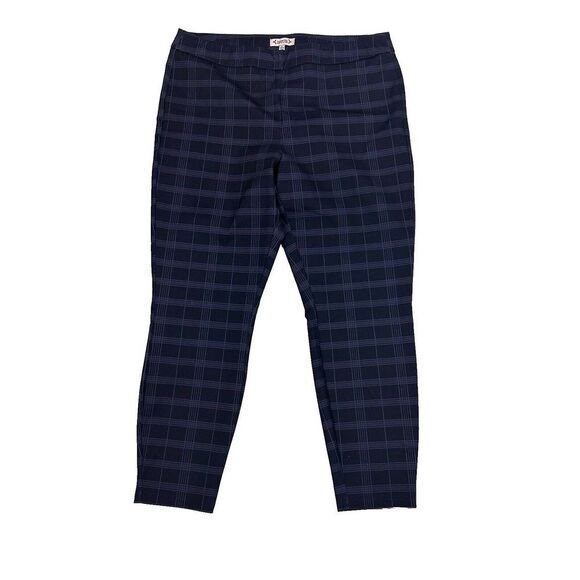 Nanette Lepore Pants - Nanette Leopore stretch women's plaid pull on trousers dress pants size XL